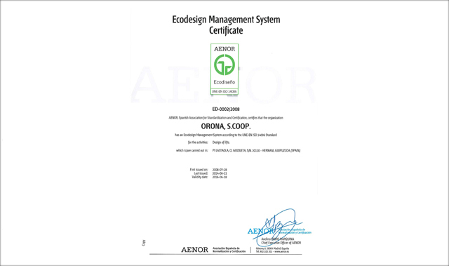Orona sertifikat